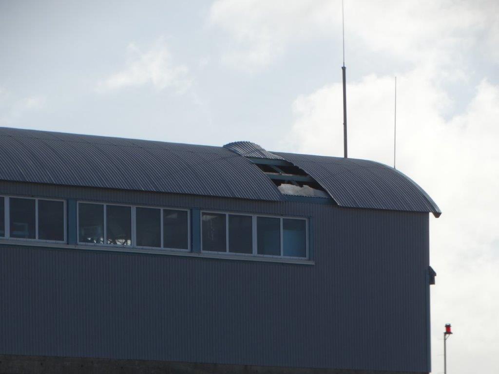 Storm Kate damages Selsey Lifeboat Station Boathouse